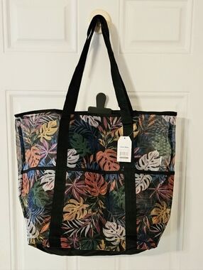 Time And Tru Mesh Beach Bag Tote